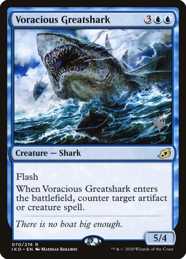 Voracious Greatshark (Promo Pack) [Ikoria: Lair of Behemoths Promos] on Sale