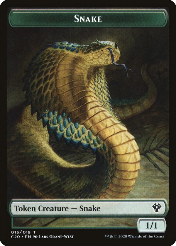 Beast (010)    Snake Double-Sided Token [Commander 2020 Tokens] Fashion