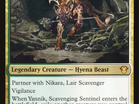 Yannik, Scavenging Sentinel [Commander 2020] on Sale