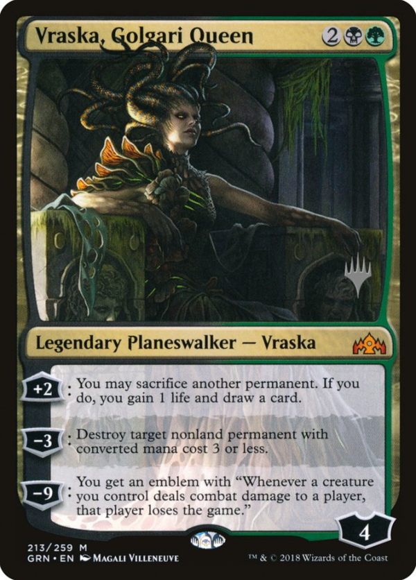 Vraska, Golgari Queen (Promo Pack) [Guilds of Ravnica Promos] on Sale