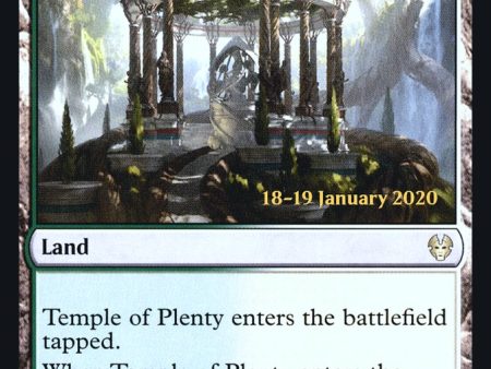 Temple of Plenty [Theros Beyond Death Prerelease Promos] For Cheap