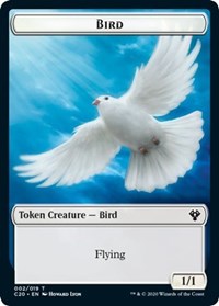 Bird    Dinosaur Cat Double-Sided Token [Commander 2020 Tokens] For Cheap