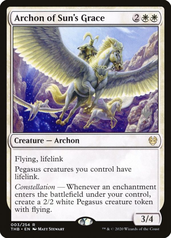 Archon of Sun s Grace (Promo Pack) [Theros Beyond Death Promos] Fashion