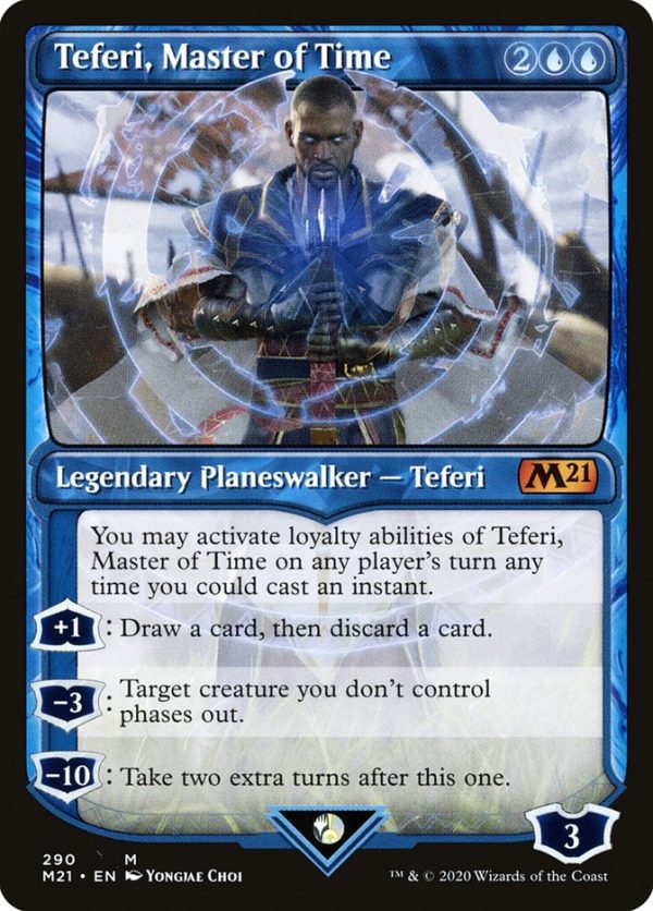 Teferi, Master of Time (Showcase) (290) [Core Set 2021] For Sale