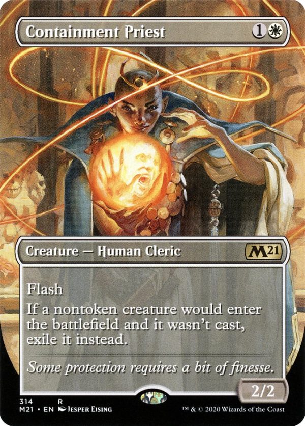 Containment Priest (Borderless Alternate Art) [Core Set 2021] For Discount