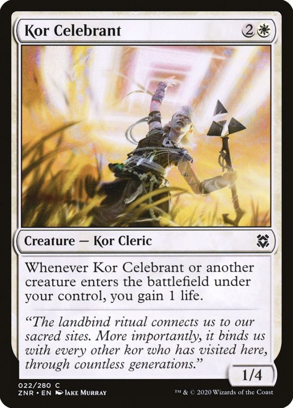 Kor Celebrant [Zendikar Rising] Online Sale