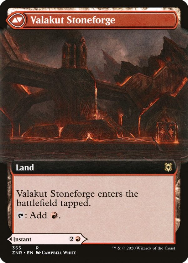 Valakut Awakening    Valakut Stoneforge (Extended Art) [Zendikar Rising] Supply