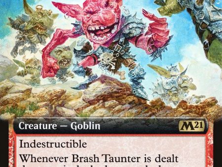 Brash Taunter (Extended Art) [Core Set 2021] on Sale