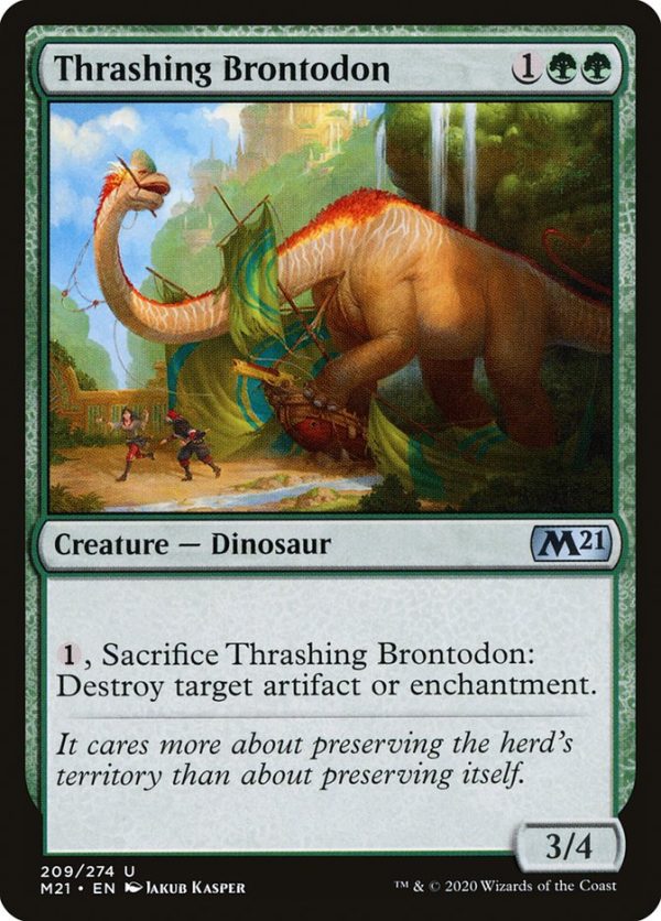 Thrashing Brontodon [Core Set 2021] For Discount