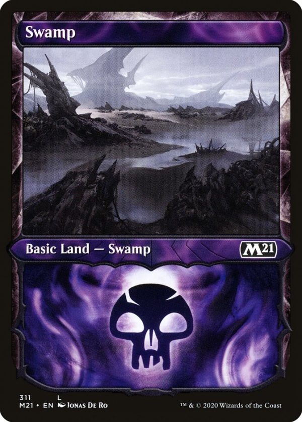 Swamp (311) (Showcase) [Core Set 2021] Hot on Sale