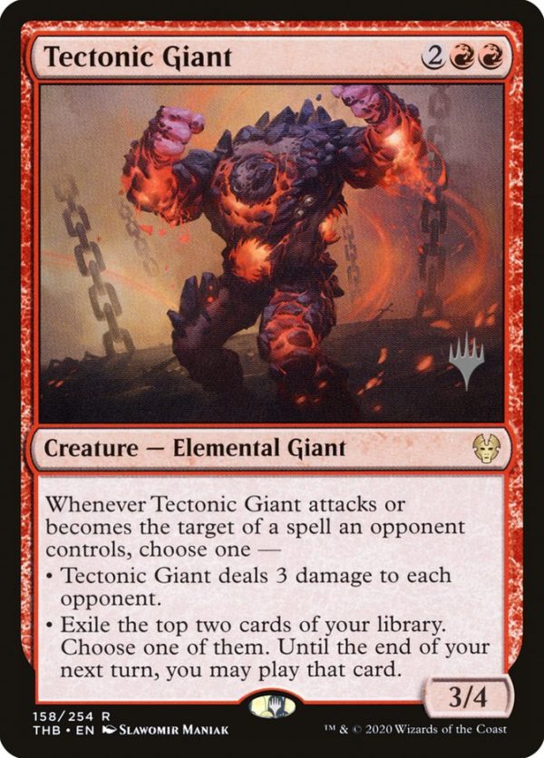 Tectonic Giant (Promo Pack) [Theros Beyond Death Promos] Fashion