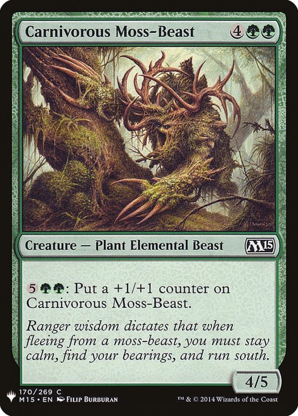 Carnivorous Moss-Beast [Mystery Booster] on Sale