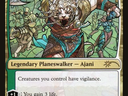 Ajani, the Greathearted (Stained Glass) [Secret Lair Drop Promos] on Sale