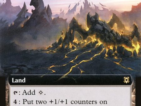 Crawling Barrens (Extended Art) [Zendikar Rising] Online Sale