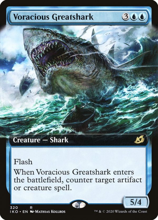 Voracious Greatshark (Extended Art) [Ikoria: Lair of Behemoths] For Discount