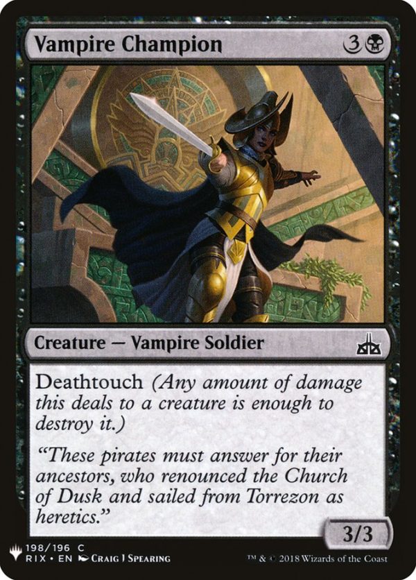 Vampire Champion [Mystery Booster] For Cheap