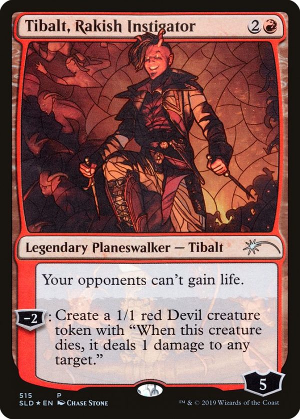 Tibalt, Rakish Instigator (Stained Glass) [Secret Lair Drop Promos] Online Sale