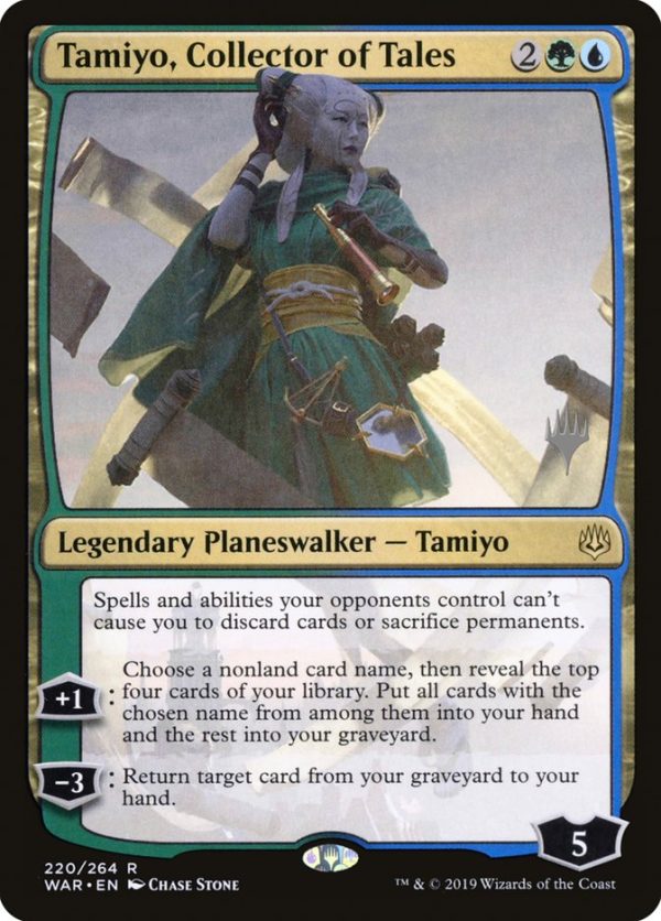 Tamiyo, Collector of Tales (Promo Pack) [War of the Spark Promos] For Cheap