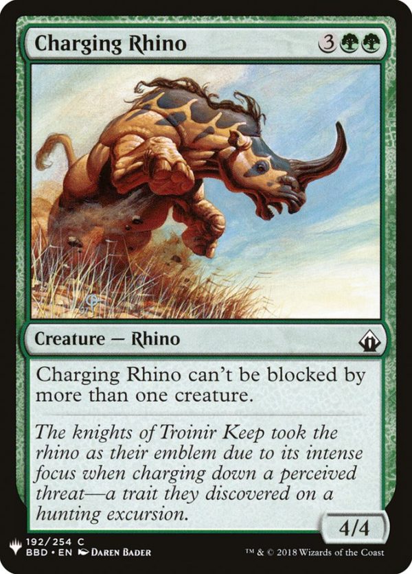 Charging Rhino [Mystery Booster] For Sale