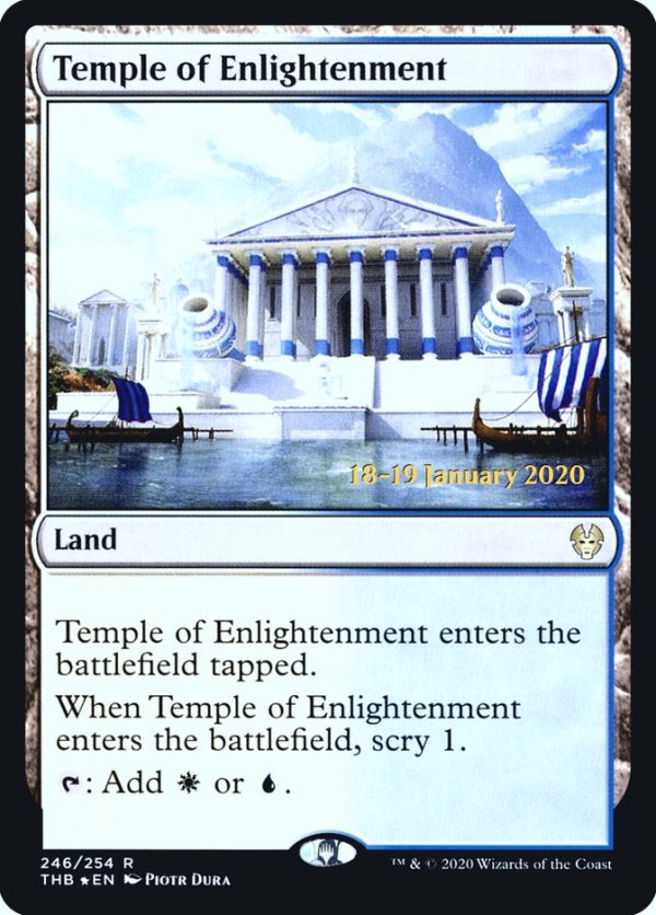 Temple of Enlightenment [Theros Beyond Death Prerelease Promos] For Sale