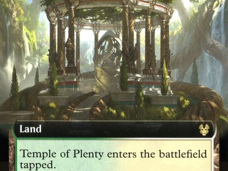 Temple of Plenty (Extended Art) [Theros Beyond Death] For Sale