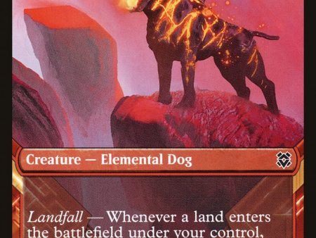 Akoum Hellhound (Showcase) [Zendikar Rising] Online Hot Sale