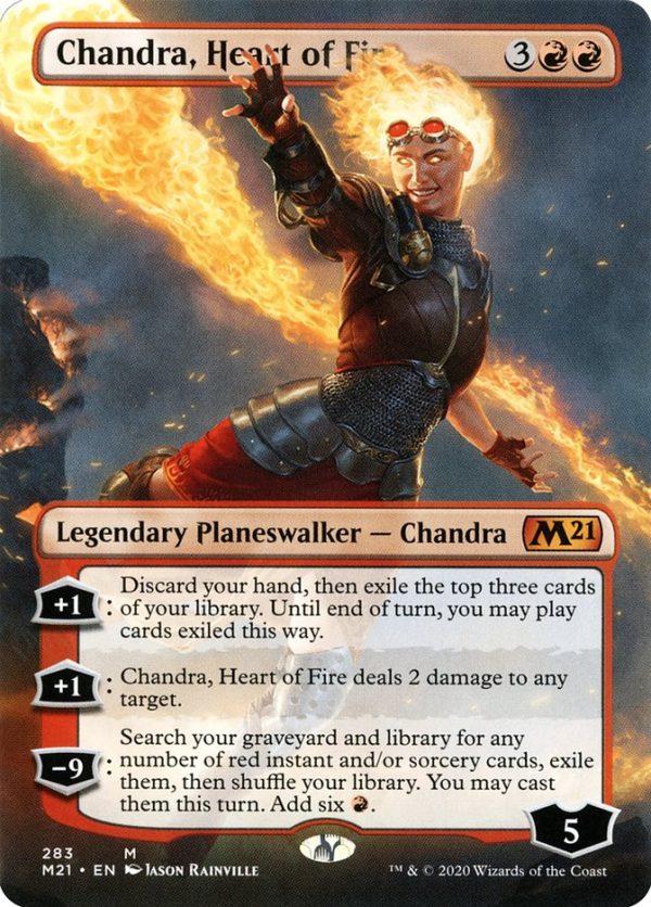 Chandra, Heart of Fire (Borderless) [Core Set 2021] For Discount