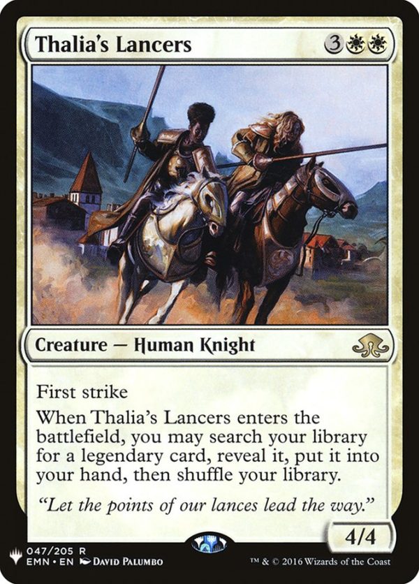 Thalia s Lancers [The List] Sale