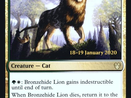 Bronzehide Lion [Theros Beyond Death Prerelease Promos] Supply