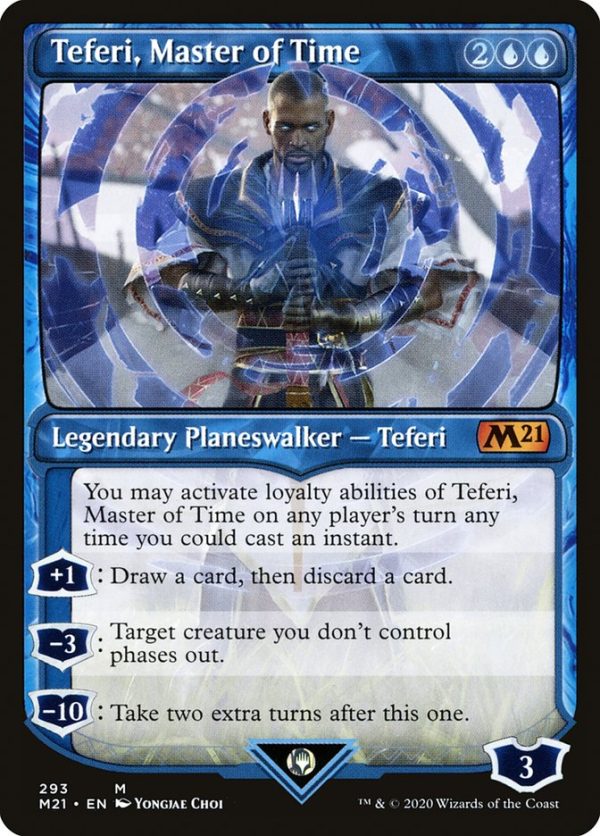 Teferi, Master of Time (Showcase) (293) [Core Set 2021] Supply