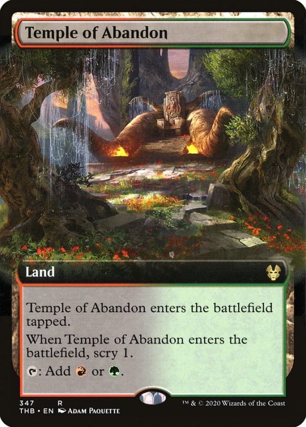 Temple of Abandon (Extended Art) [Theros Beyond Death] Sale