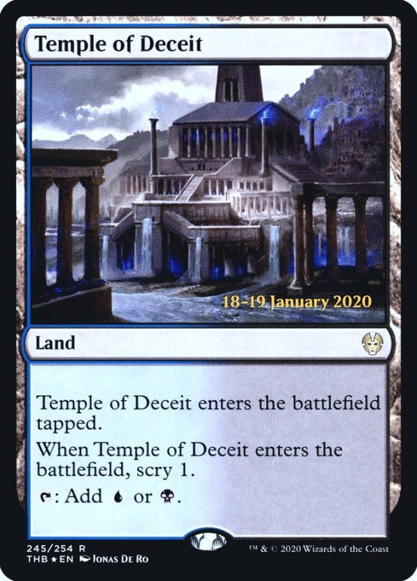 Temple of Deceit [Theros Beyond Death Prerelease Promos] Supply