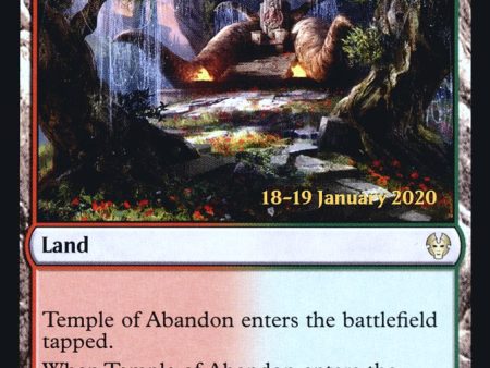 Temple of Abandon [Theros Beyond Death Prerelease Promos] Sale