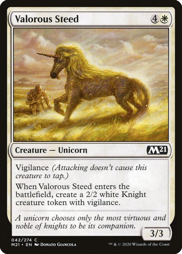 Valorous Steed [Core Set 2021] Sale