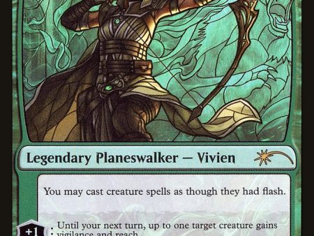 Vivien, Champion of the Wilds (Stained Glass) [Secret Lair Drop Promos] For Sale