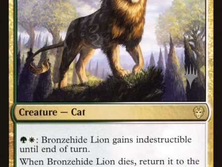 Bronzehide Lion (Promo Pack) [Theros Beyond Death Promos] Fashion