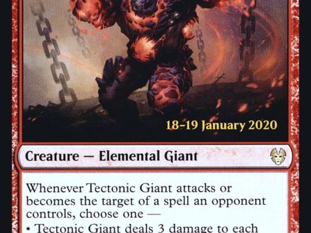 Tectonic Giant [Theros Beyond Death Prerelease Promos] Supply