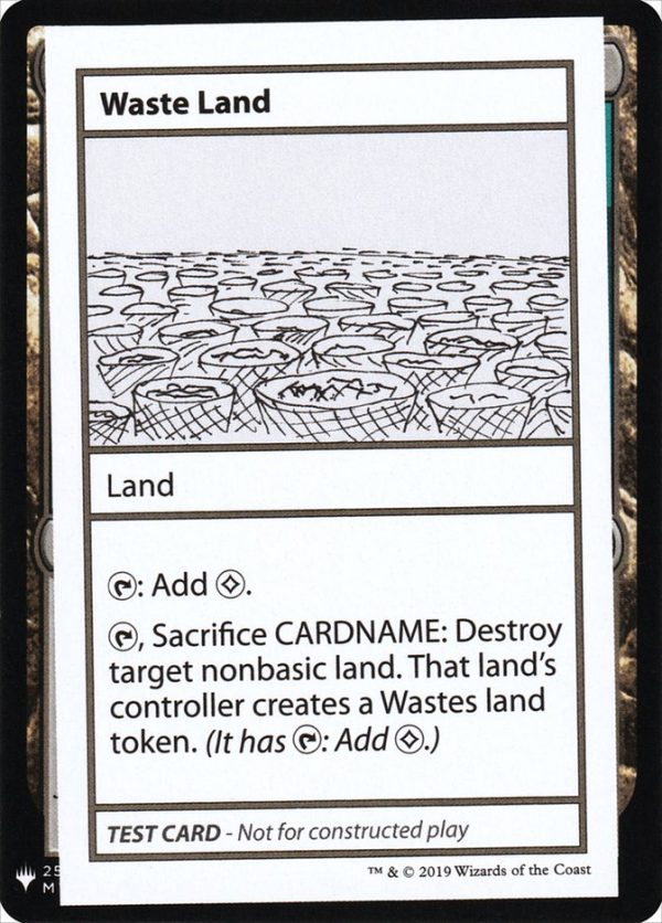 Waste Land [Mystery Booster Playtest Cards] Discount