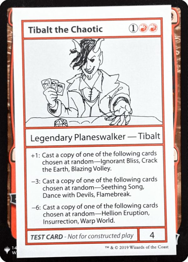 Tibalt the Chaotic [Mystery Booster Playtest Cards] on Sale