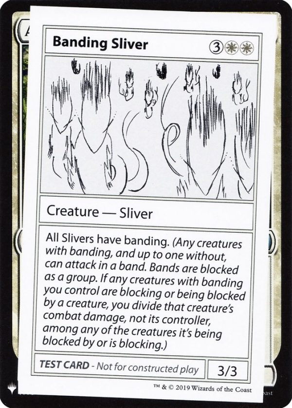 Banding Sliver [Mystery Booster Playtest Cards] Online now