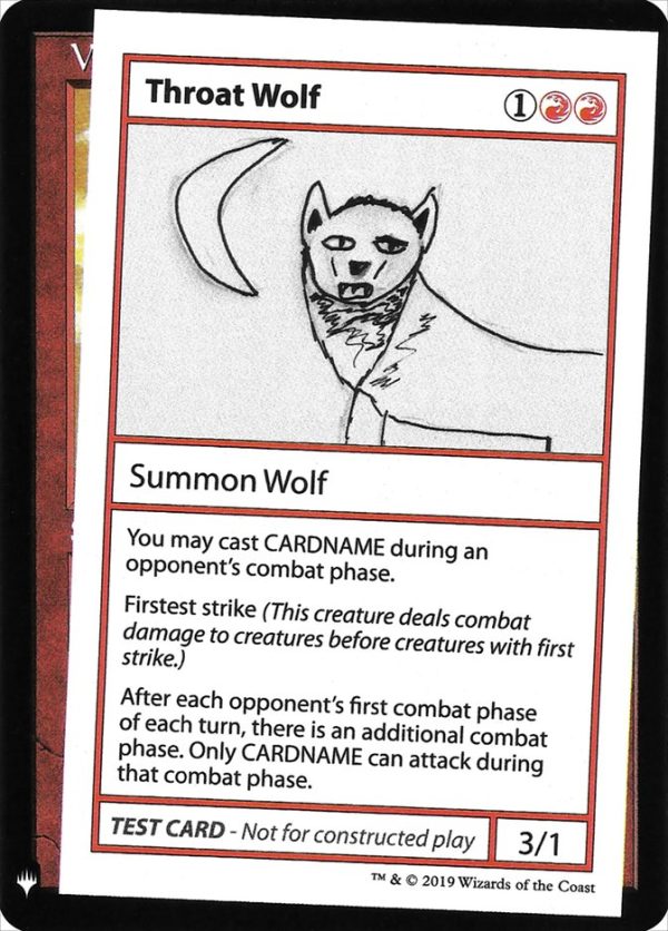 Throat Wolf [Mystery Booster Playtest Cards] Discount